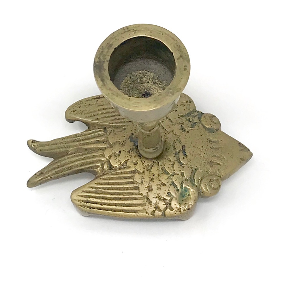 Crow Raven Sparrow Candle Holder Blue Calcite Egg - Picture 11 of 16